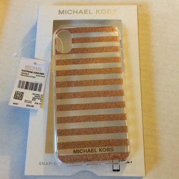 Michael Kors Rose Gold iPhone X Case